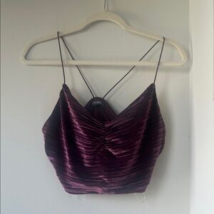 Wild Fable Burgundy Velvet Camisole
